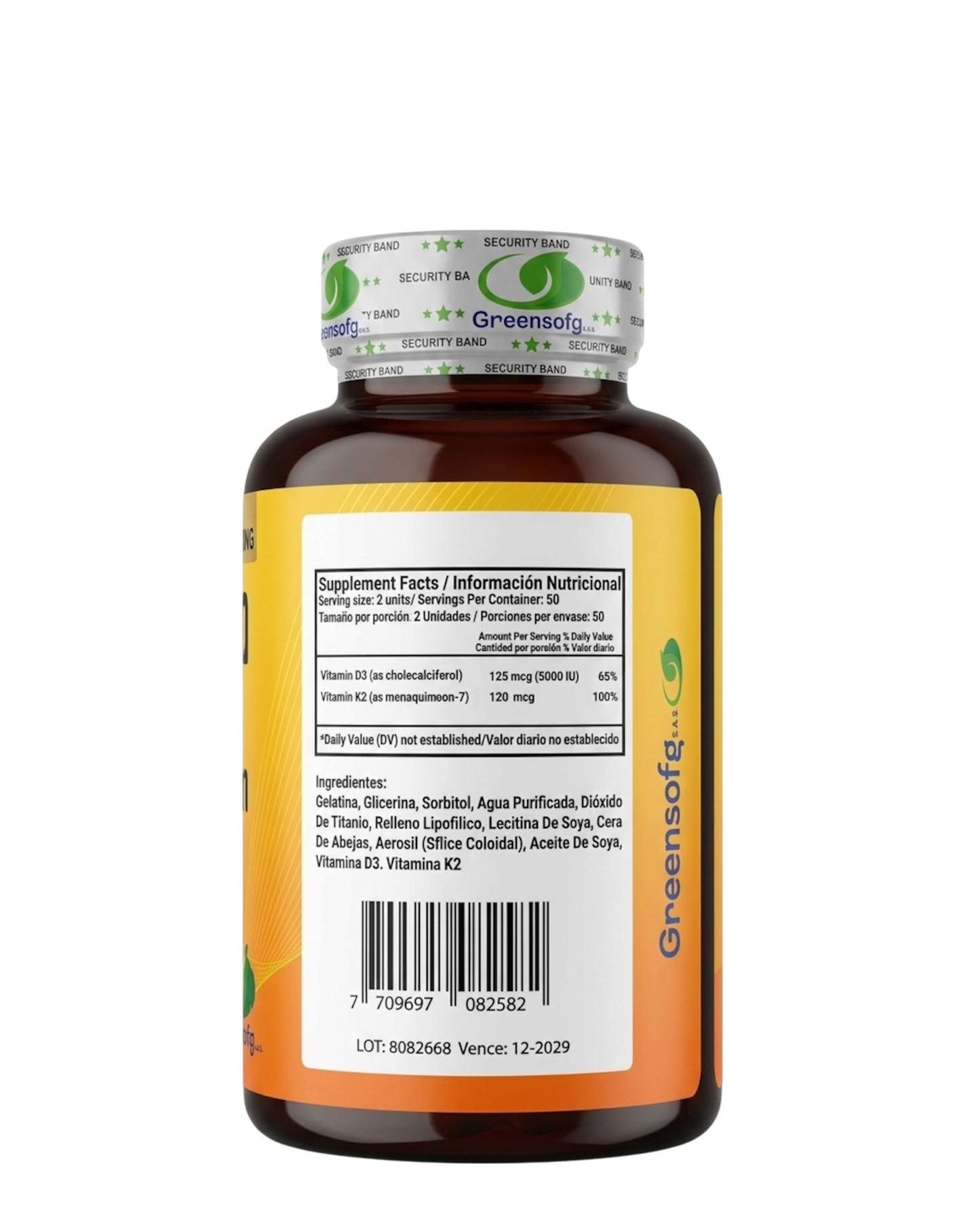 Vitamina D3+K2 - 100 Unidades