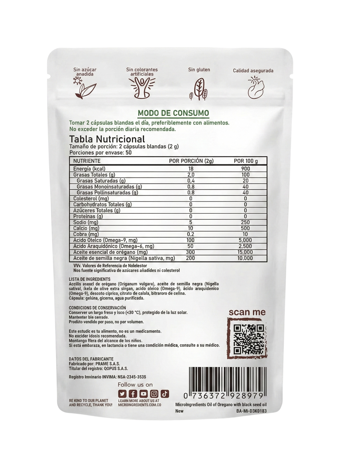 Aceite de Orégano + Semilla Negra