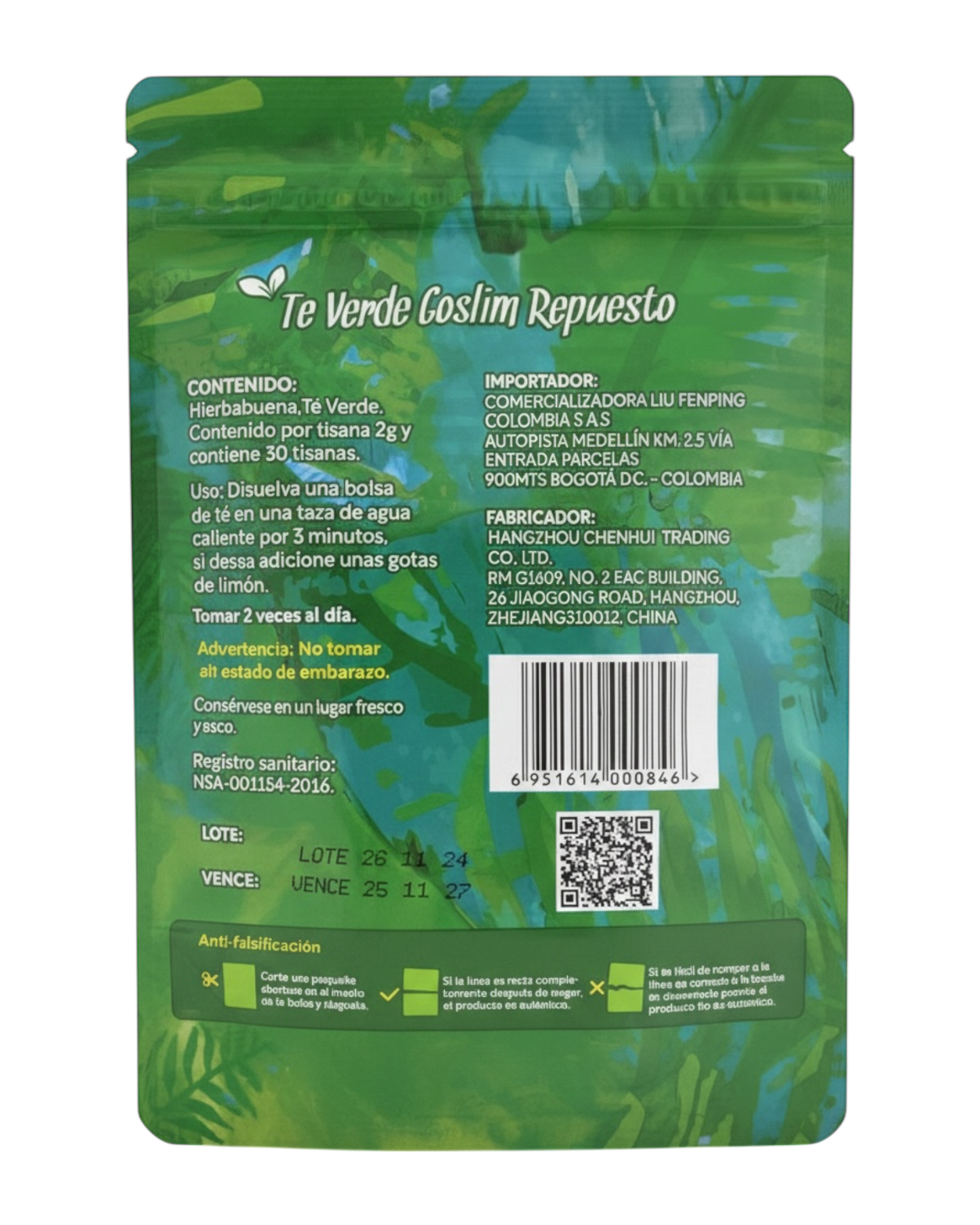 Té Verde GoSlim Detox