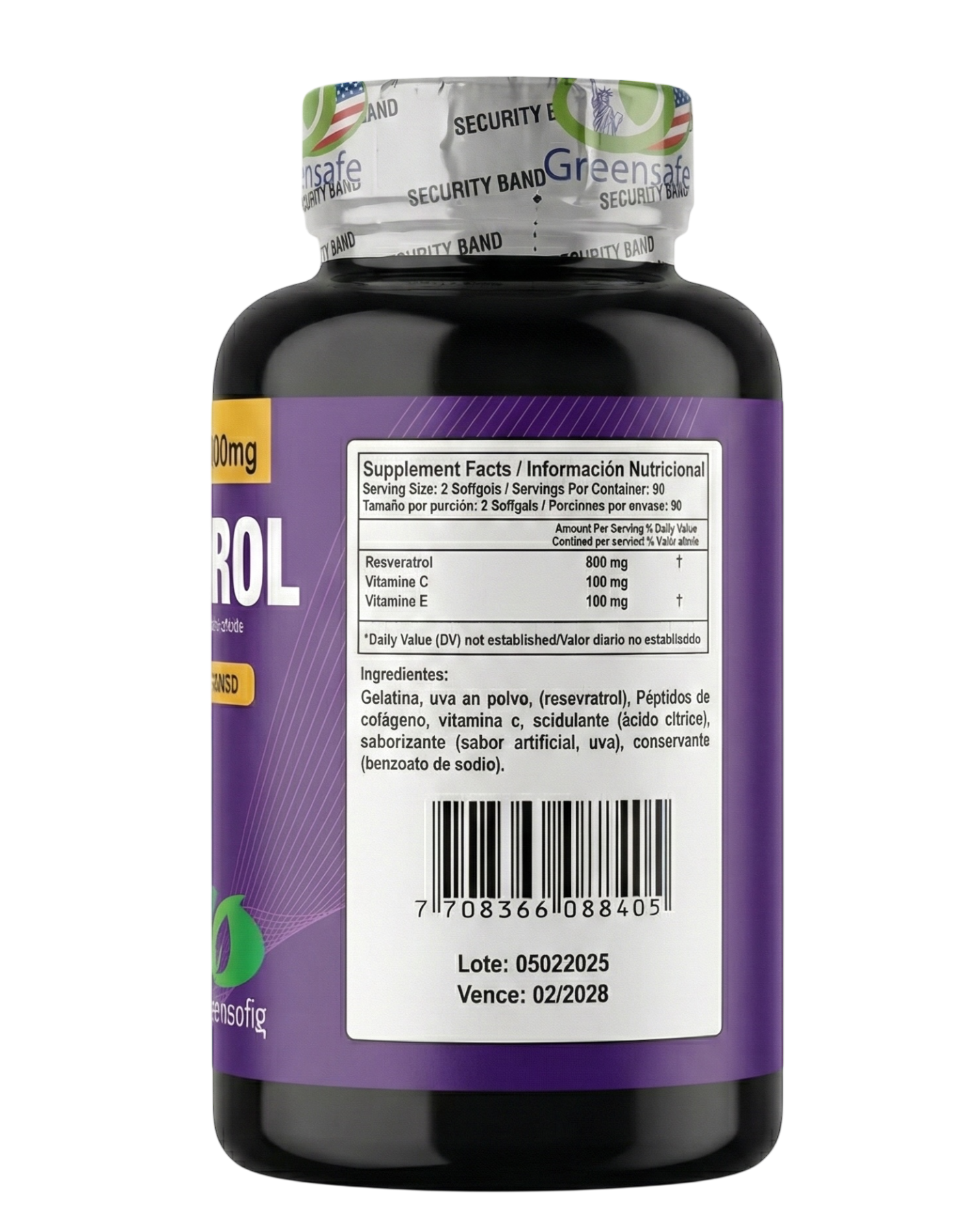 Resveratrol + Colágeno Gomas