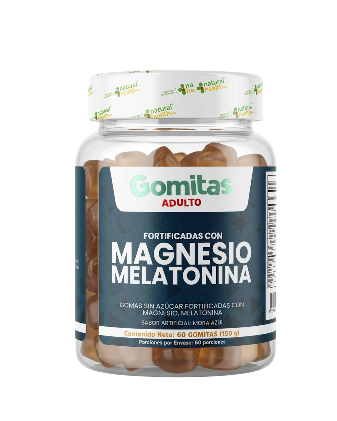 Gomas de Magnesio y Melatonina - 60 Unidades
