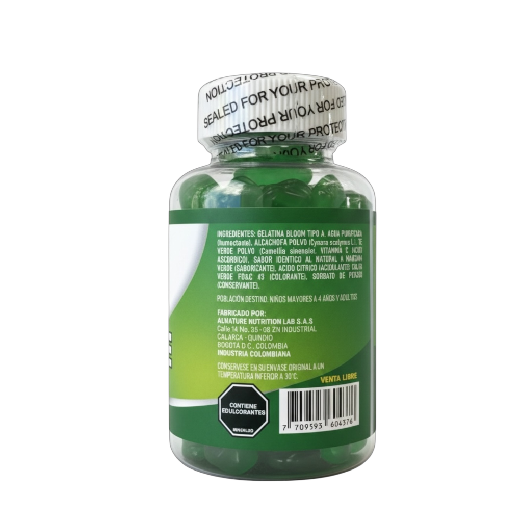 Té Verde + Alcachofa Gomas
