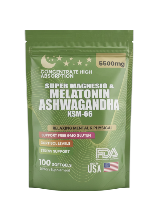 Magnesio + Melatonina + Ashwagandha