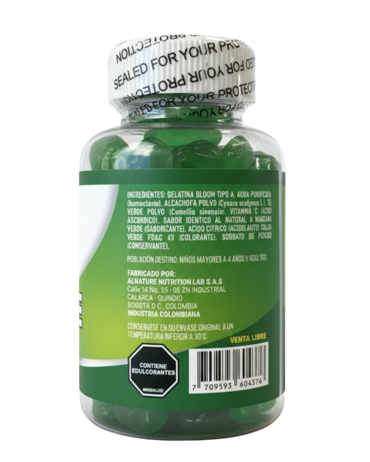 Té Verde + Alcachofa Gomas