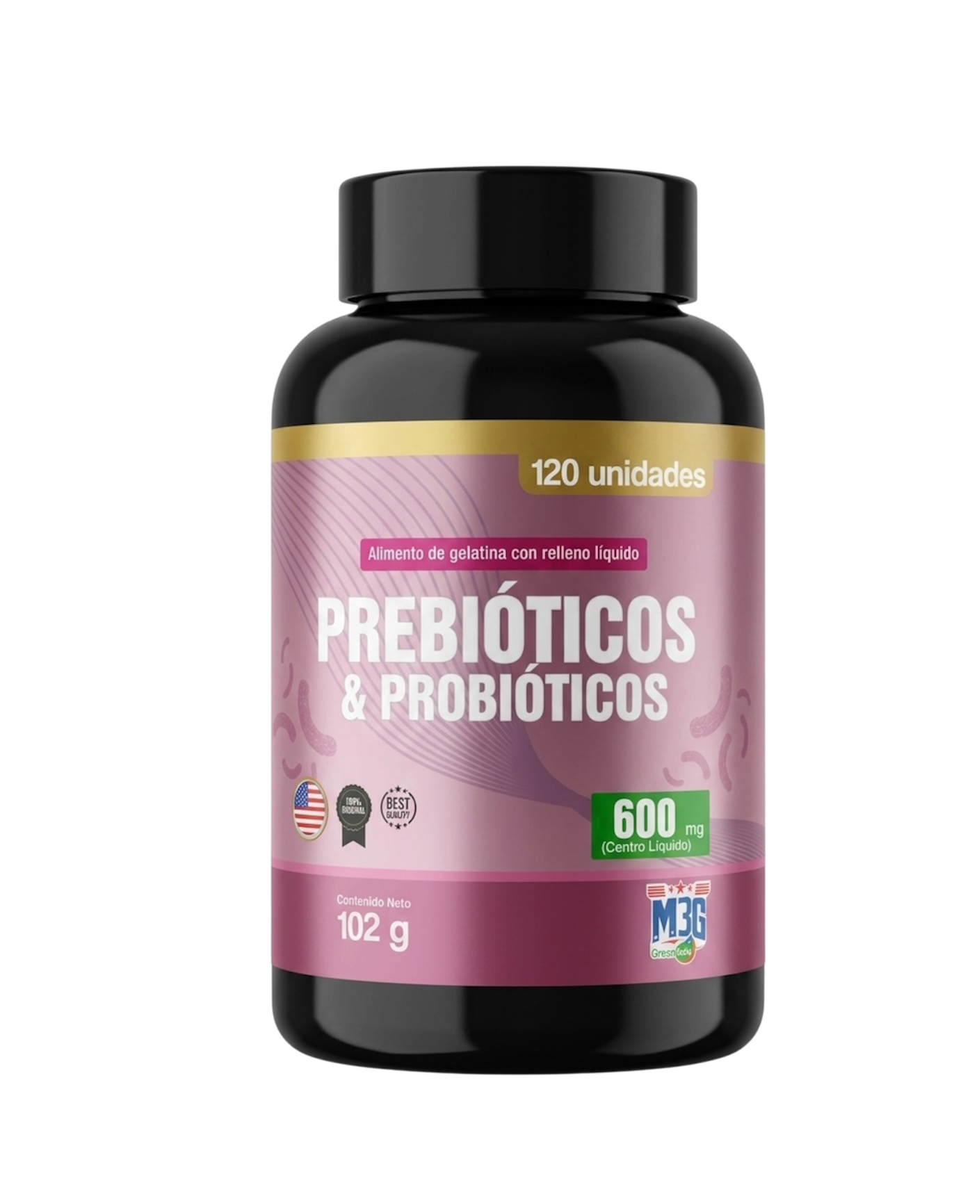 Prebióticos & Probióticos  - 120 Unidades