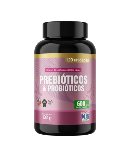 Prebióticos & Probióticos  - 120 Unidades