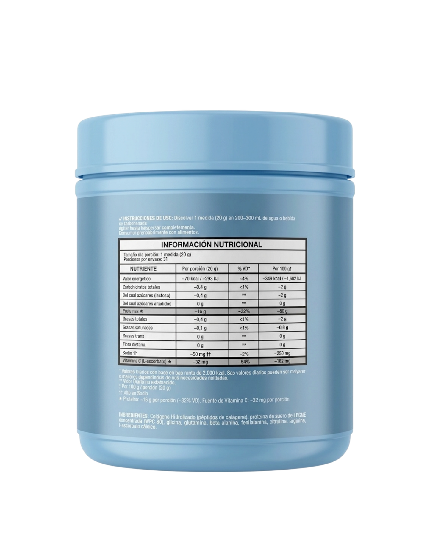 Colágeno con péptidos de Proteína - 623 g