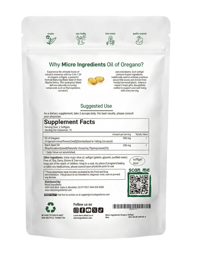 Aceite de Orégano + Semilla Negra