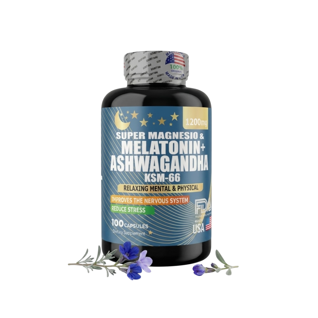 Magnesio + Melatonina + Ashwagandha KSM-66