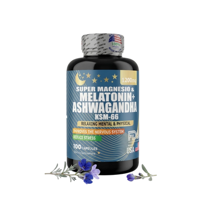 Magnesio + Melatonina + Ashwagandha KSM-66