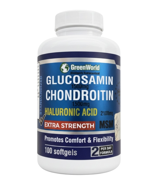 Glucosamina + MSM + Hialurónico