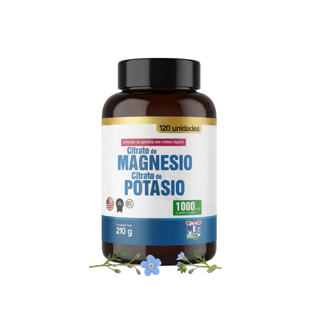 Citrato de Magnesio y Potasio - 120 Unidades