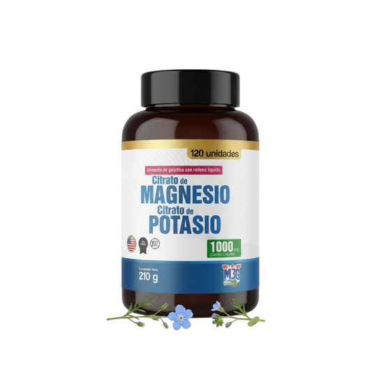 Citrato de Magnesio y Potasio - 120 Unidades