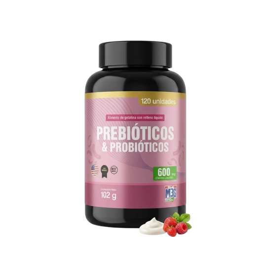 Prebióticos & Probióticos  - 120 Unidades