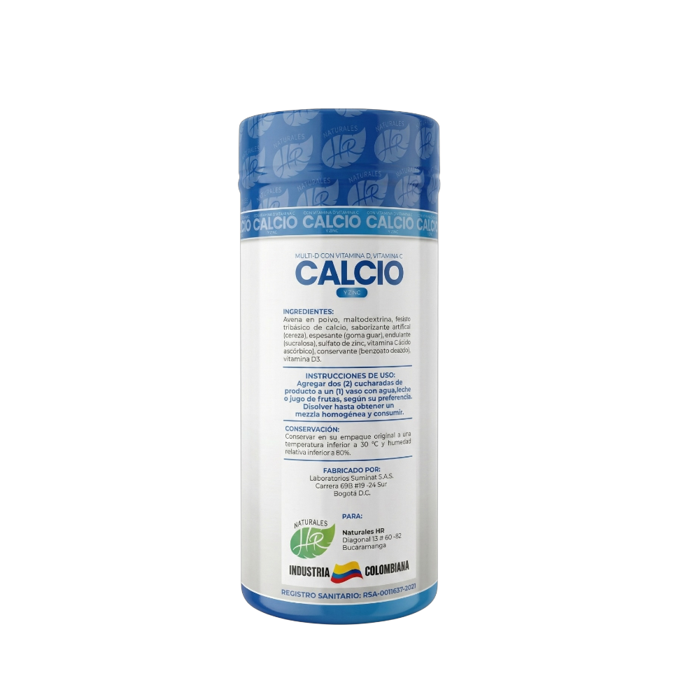 Calcio + Vitamina D + Zinc 800g