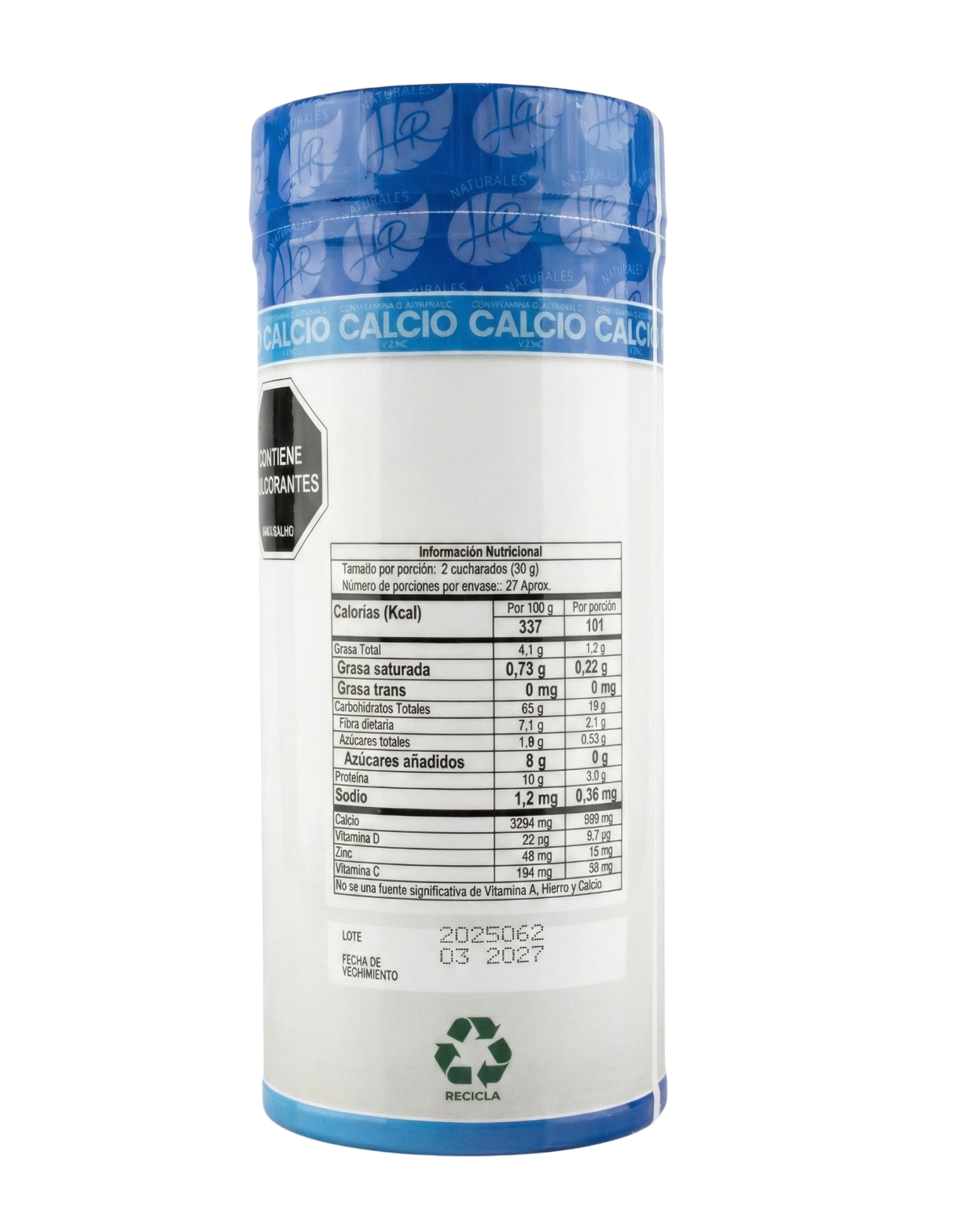 Calcio + Vitamina D + Zinc 800g