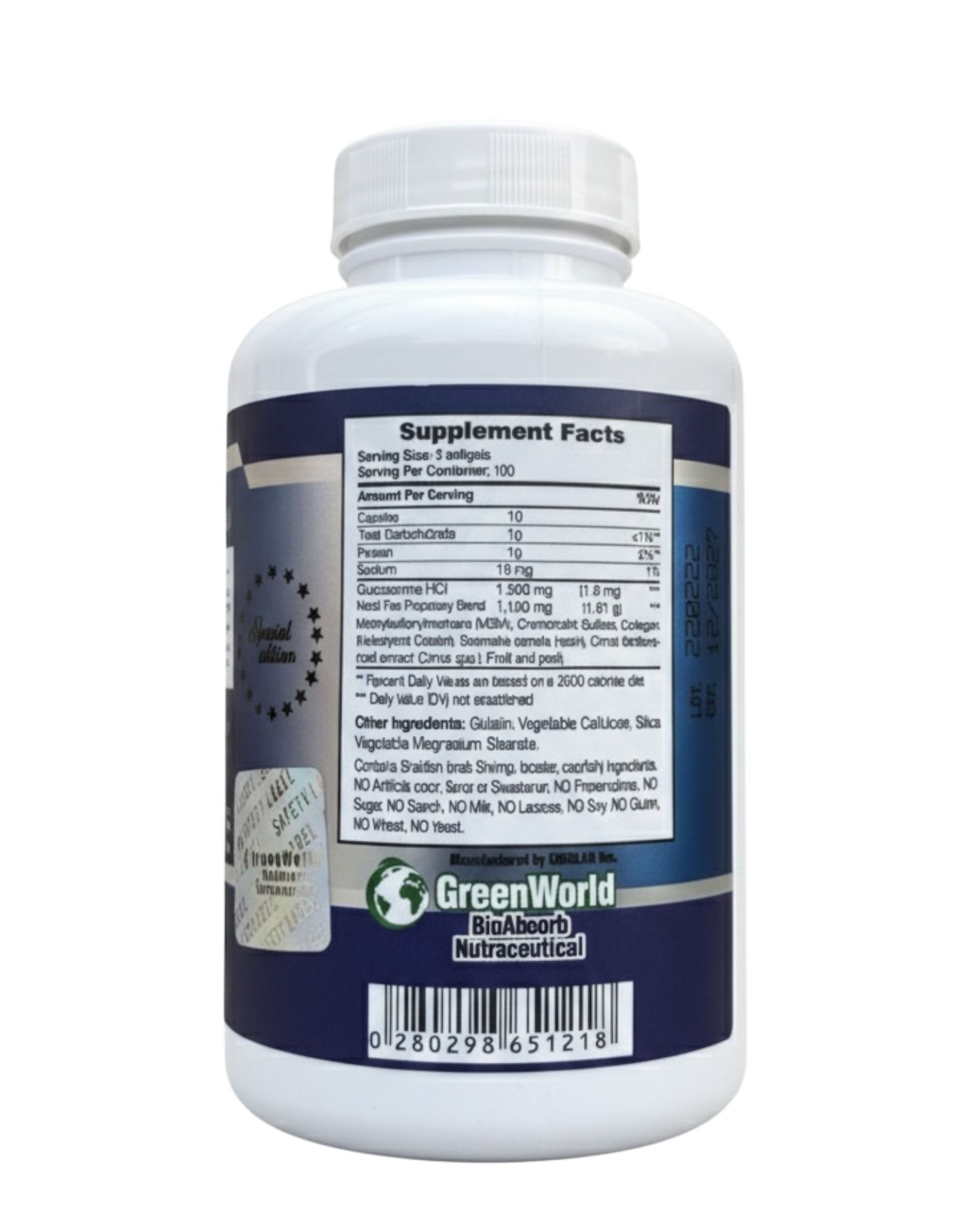 Glucosamina + MSM + Hialurónico