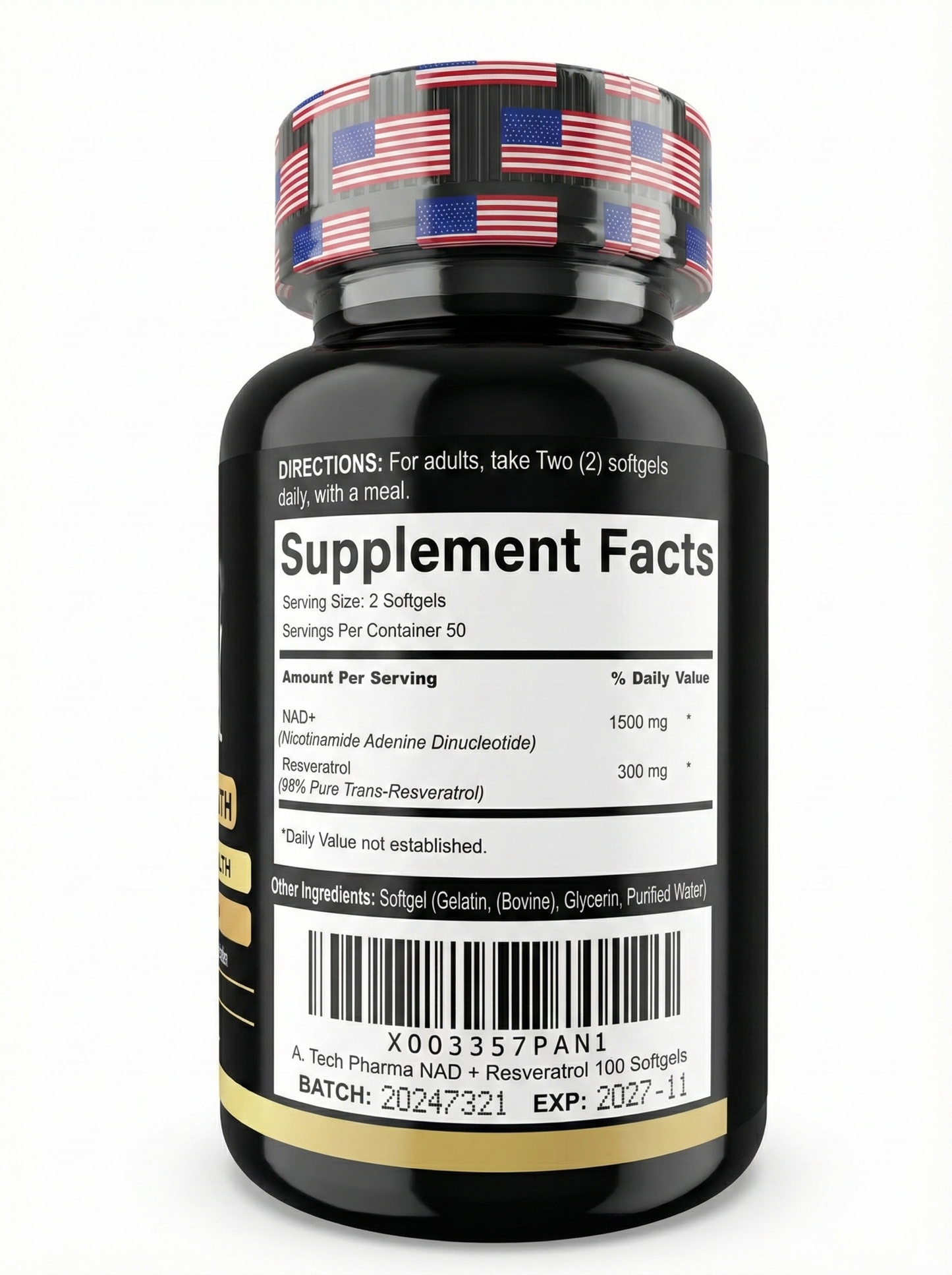 NAD+ Ultra Strength 1500mg