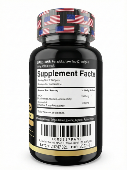 NAD+ Ultra Strength 1500mg