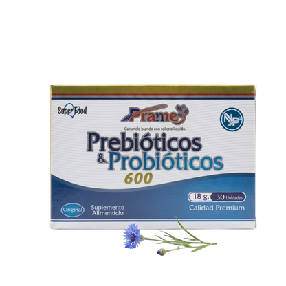 Prebióticos y Probióticos - 30 Unidades