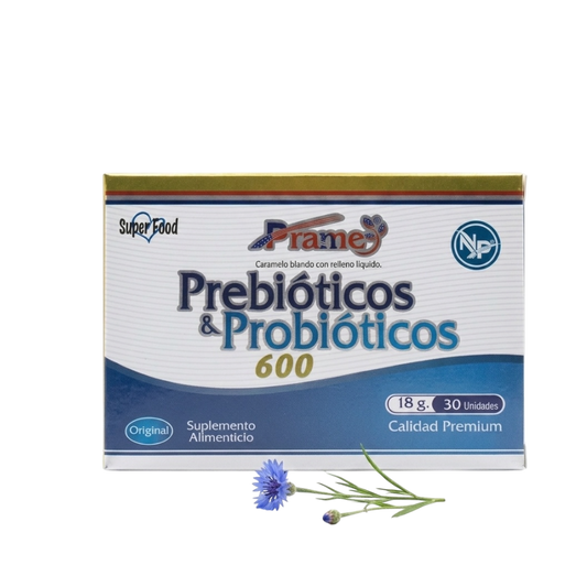 Prebióticos y Probióticos - 30 Unidades