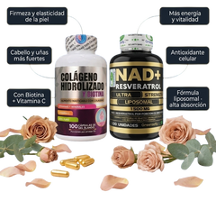 Combo Antiedad — Colágeno + Biotina & NAD⁺ Resveratrol