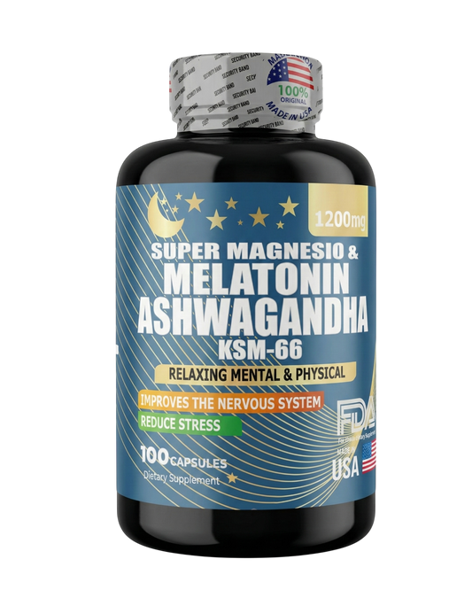 Magnesio + Melatonina + Ashwagandha KSM-66