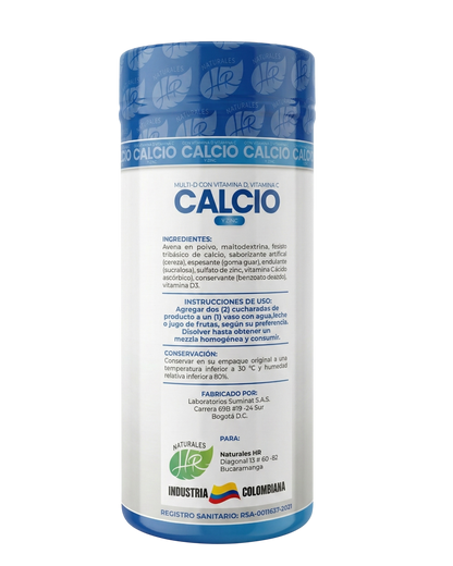 Calcio + Vitamina D + Zinc 800g