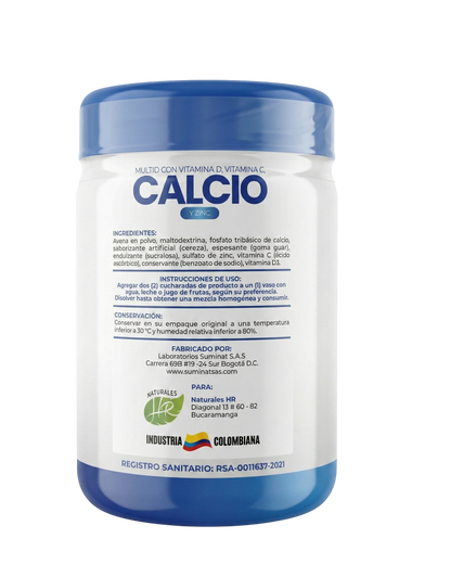 Calcio + Vitamina D + Zinc