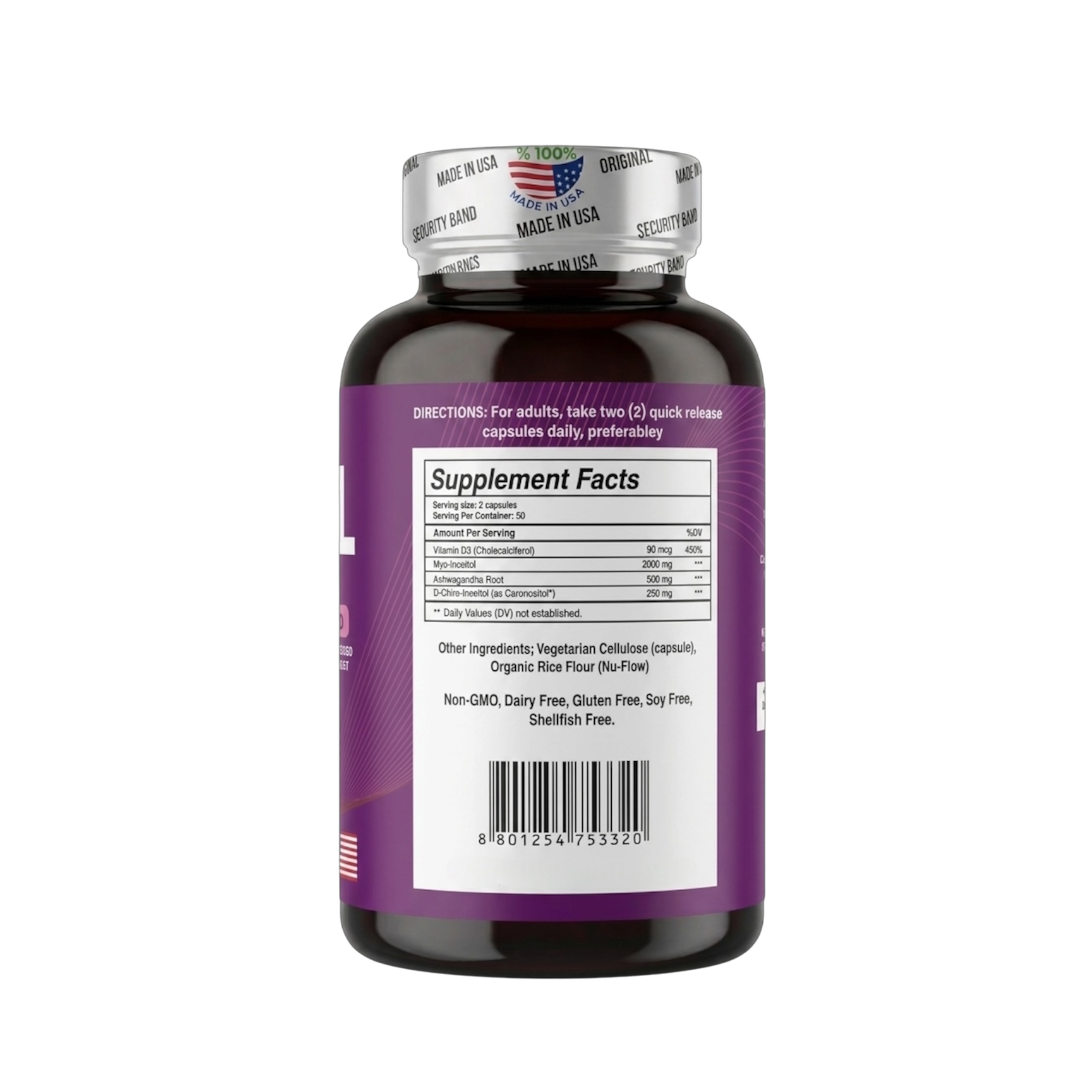 Inositol Myo y d-chiro 100 Cápsulas