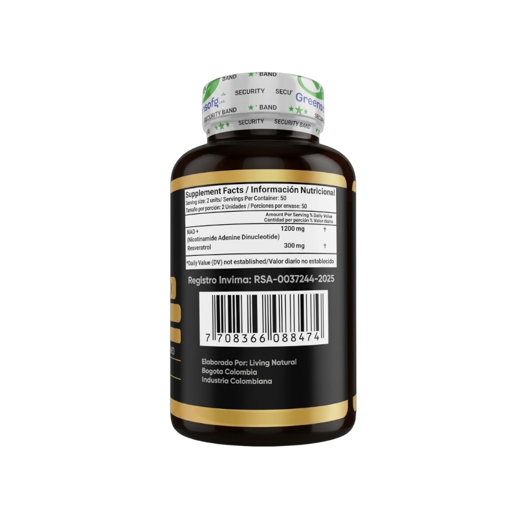 Nad + Resveratrol 1500 mg